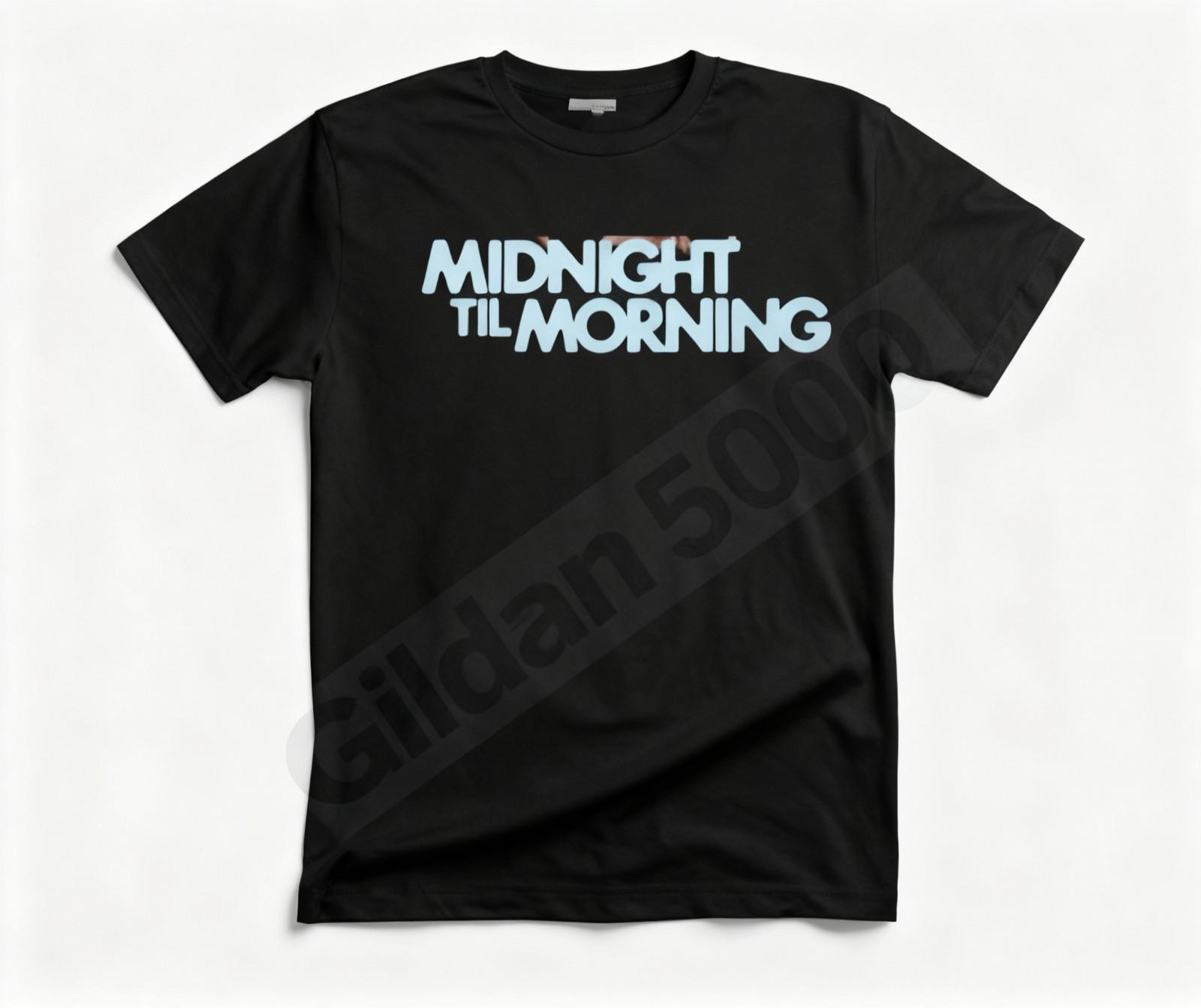 Midnight Til Morning USA And Canada Tour Black Cotton T Shirt 2 sides S