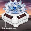 Reflective Crystal Lotus Car Ornament Solar Powered Car Air Fragrance Diffuser  Living Room