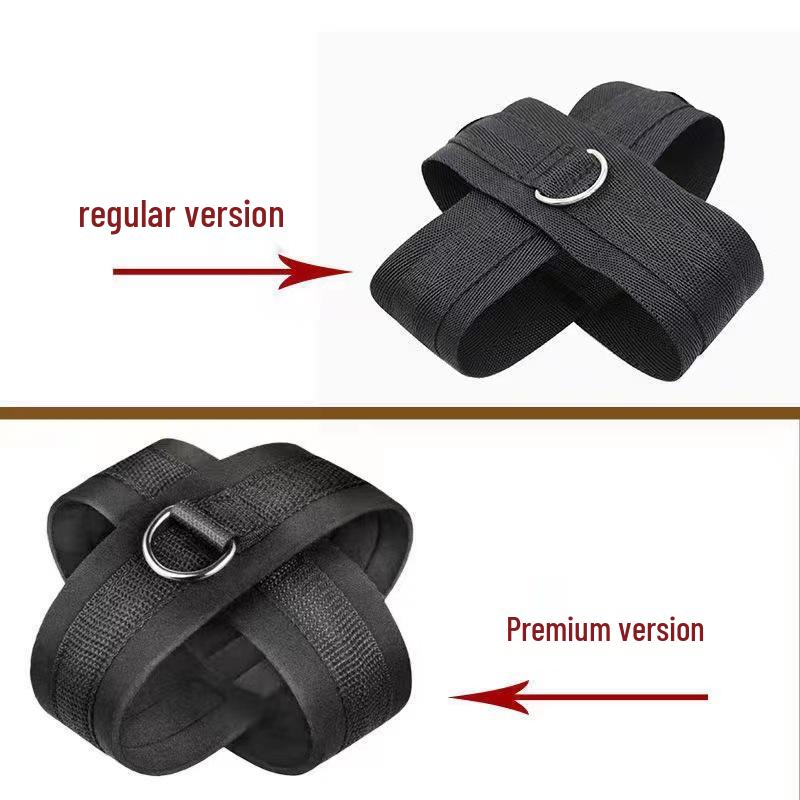 Plüsch Nylon Bondage Kreuz Handschellen - Fesselspielzeug für Erwachsene für Paare