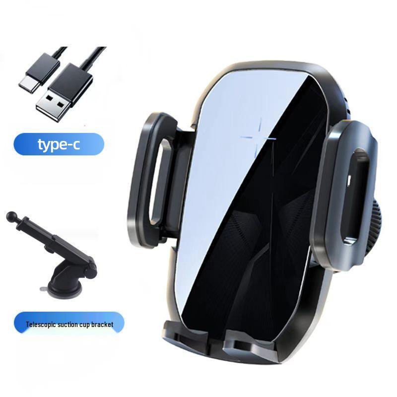 Universal 15W Fast Wireless Car Charger Mount for Apple & Android Phones