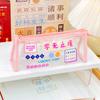 Transparent Pencil Case with Large Capacity Motivational Quote PVC Pouch for Students Waterproof Portable Clear Stationery Bag for School Exam Desk