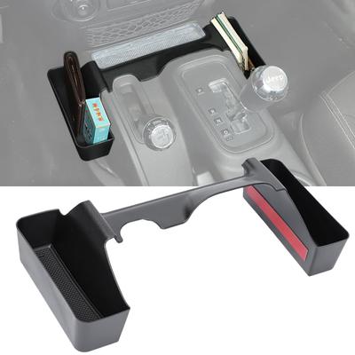 YOCTM Gear Storage Box for Jeep Wrangler JK Console Custom Storage Small Item Card Storage Mobile Phone Small Item with Mat 2011-2017 Box,