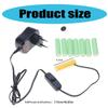 Adjustable 3V-12V AC-DC Power Supply Adapter with USB Output Repacement for AA Battery Replace 2-8pcs AA Batteries