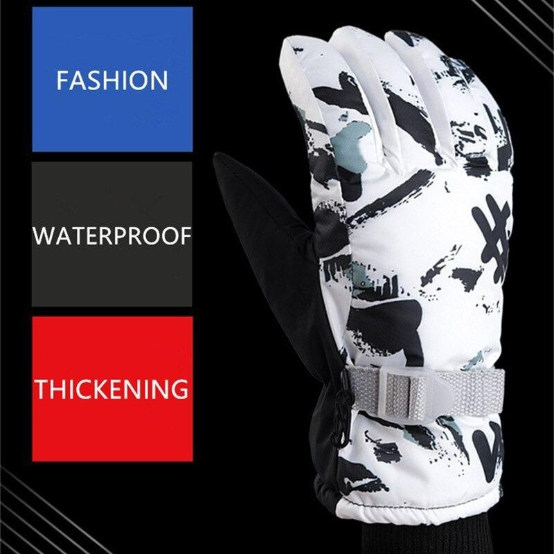 Winter Snowboard Ski Gloves Unisex Non-slip Touch Screen Waterproof Motorcycle Cycling Fleece Warm Snow Sports Gloves