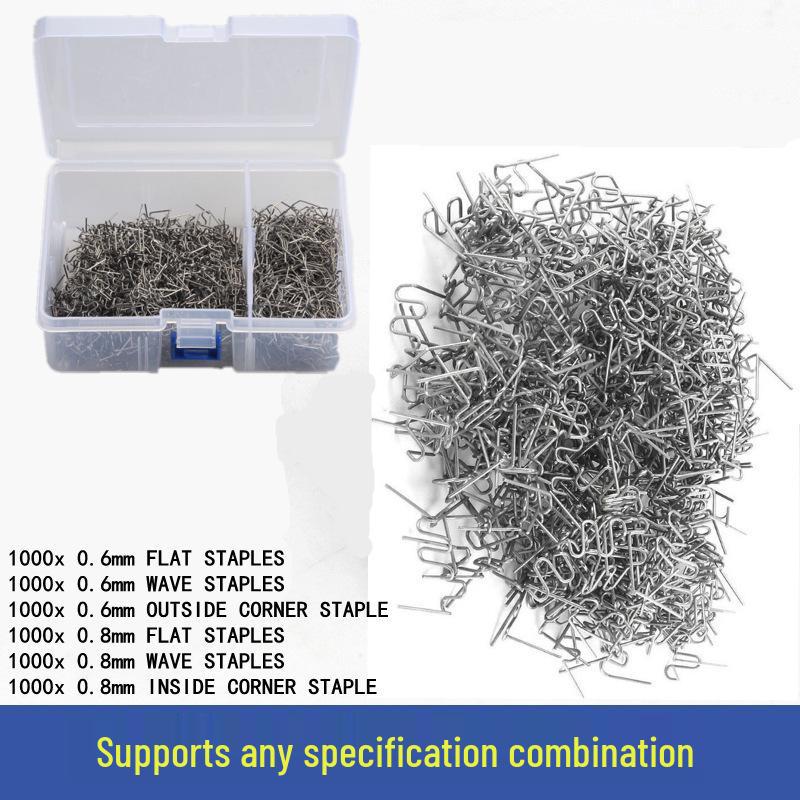 1000PCS Plastic Welder Kit: Bumper Repair Welding Tools & Nails with Welding Gun & Wire