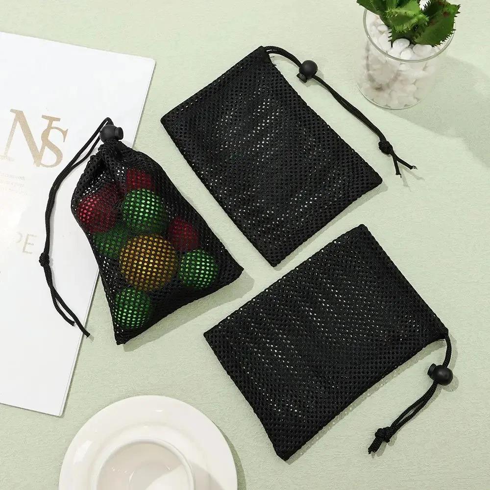 Oddychająca Wytrzymała Nylonowa Siatkowa Saszetka ze Sznurkiem do Przechowywania Wielofunkcyjna Domowa Podróżna Outdoorowa Kempingowa Saszetka Torba na Pranie