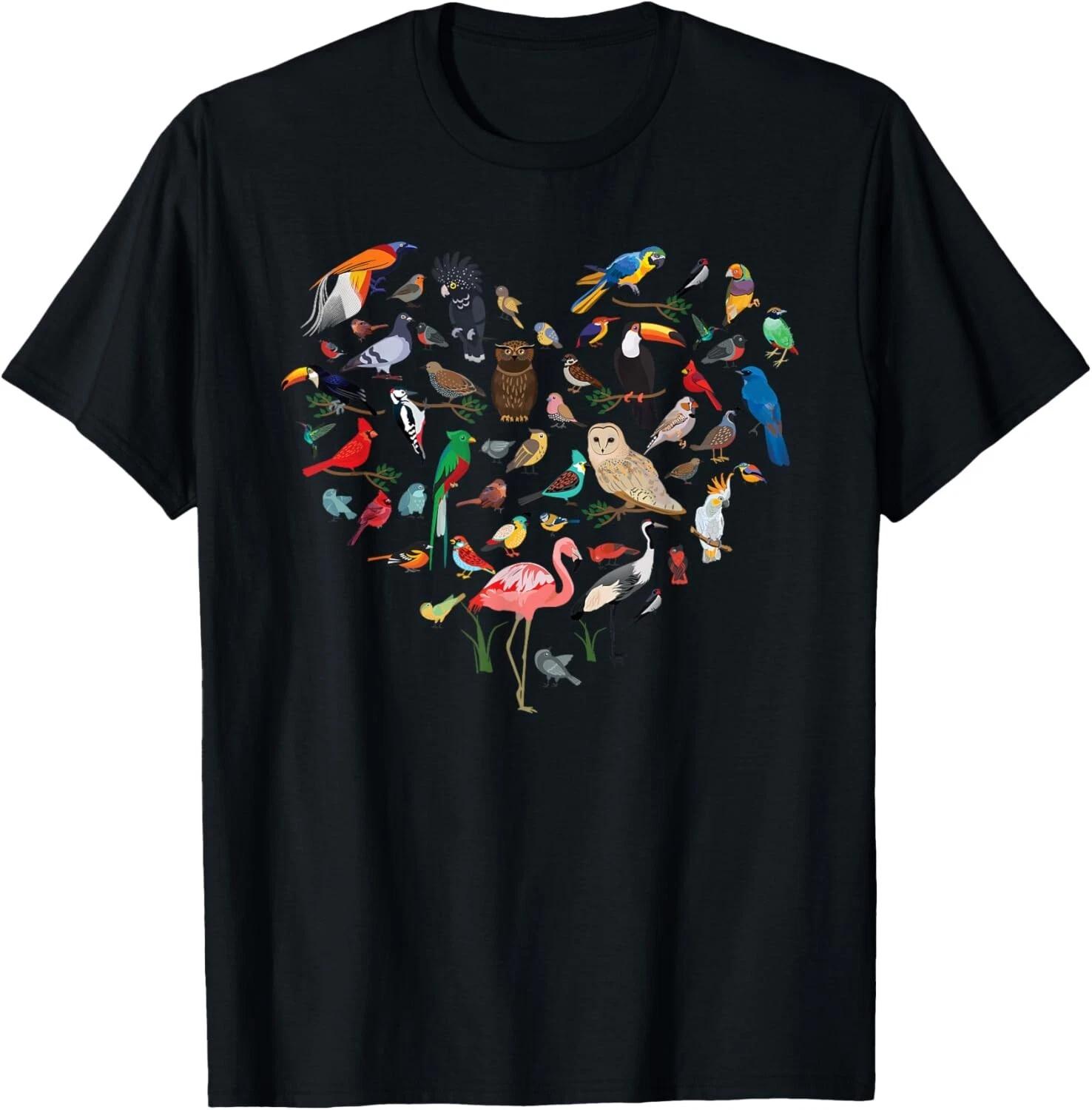 Bird Heart - Birding Bird Watching Birder Bird Watcher Gift Unisex T-Shirt XL