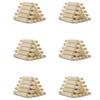 90 Stück Mini-Holz-Nudelholz 6 Zoll lang Küchen-Back-Nudelholz Kleiner Holz-Teigroller für Kinder Fondant