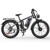 Electric Bicycle Yvy C26 Max 1000Wx2 Motor 26" Fat Tire Fully Suspended Adult Electric Bike 48V 23AH Dual Hydraulic Brake Shimano 7 Speed