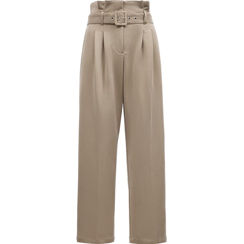 

VEROMODA High-Waist Pleated Cropped Trousers M