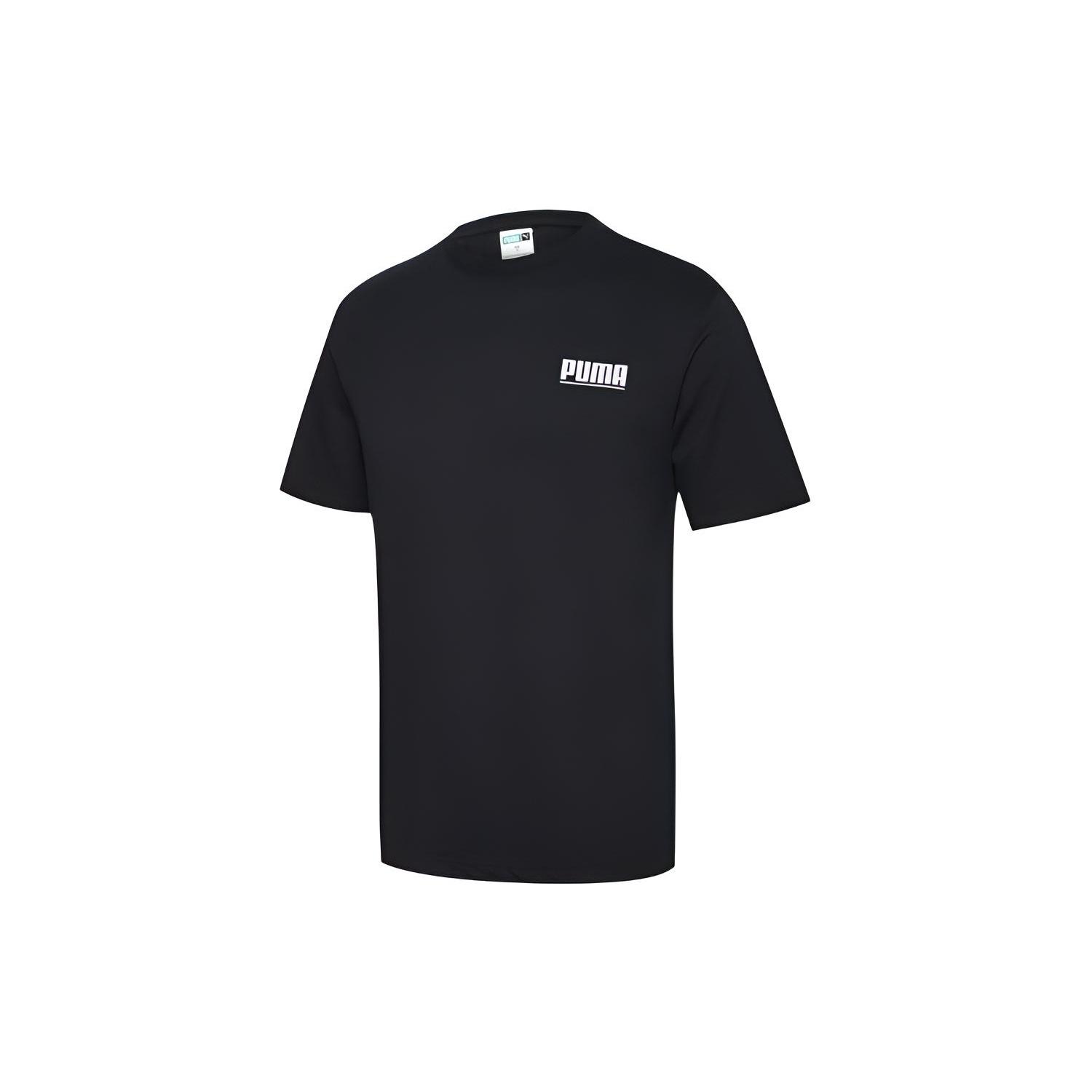 PUMA Round Neck Short Sleeve Black Men s 598488-51 L