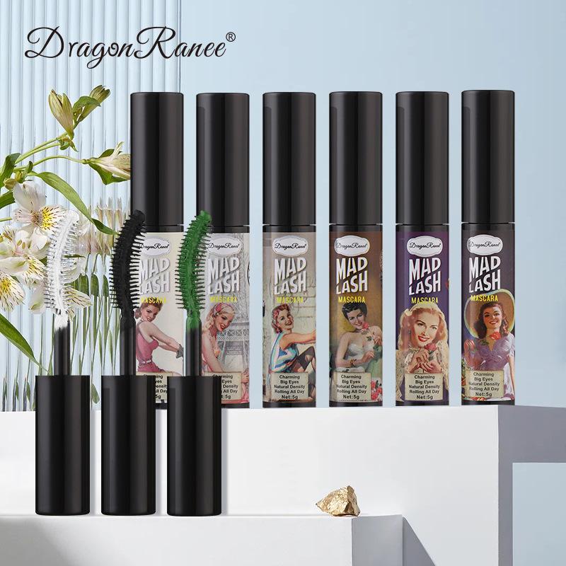 DragonRanee Retro Style Waterproof Colored Mascara - Blue, Purple, White