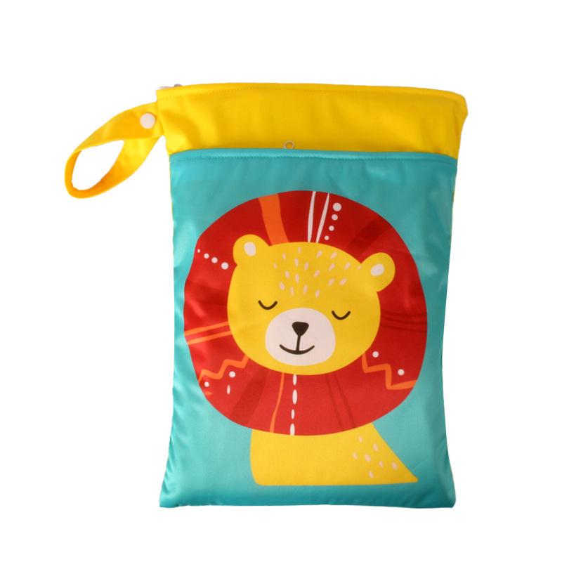 Cartoon Cute Waterproof Wet/Dry Separation Storage Bag (25x35cm) for Travel and Clothing