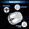 10 Pcs Wheel Lug Nuts Compatible for Honda Odyssey for Honda Pilot, Durable Chorme Plated M14x1.5 Carbon Steel Silver Tone Tire Lugnuts