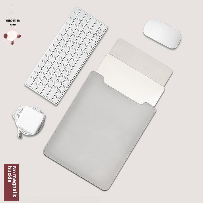 Ultra-Thin PU Leather Sleeve for Non-Magnetic MacBook Laptops