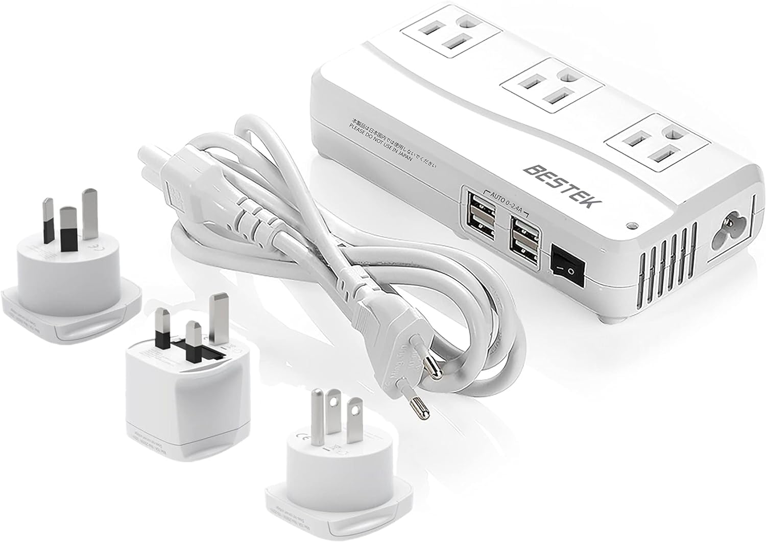 

BESTEK Overseas Travel Transformer Overseas Outlet Conversion Plug BF AO Type Overseas Outlet 240V 230V 220V to 100V Transformer Voltage Converter