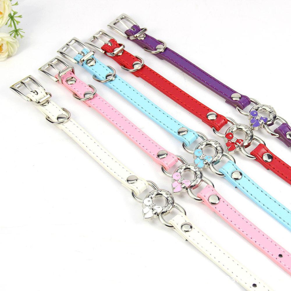 Streng ausgewählte Four Seasons Soft Base Haustierhalsband Schleife Katzenhalsband Hundegürtel Universell für Katzen und Hunde