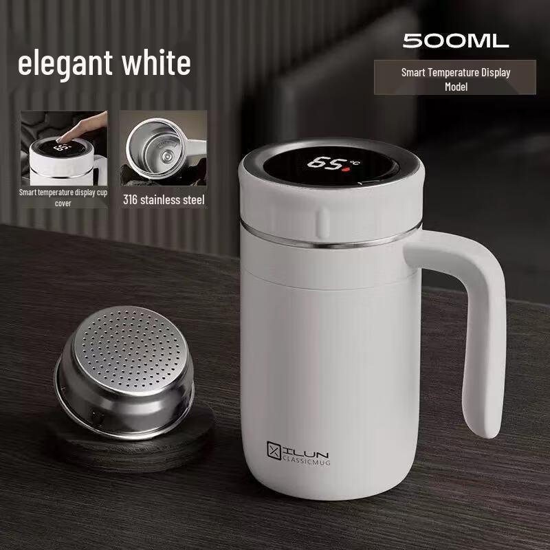 Термос из нержавеющей стали 316 с дисплеем температуры и заварником для чая