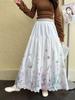 Fei Yuan Women's Ethnic Printed A-line Skirt - Autumn/Winter Artistic Fashion