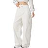 Nike Casual Pants Women's Ecru Moderate Straight Fit Pants HQ9194-133