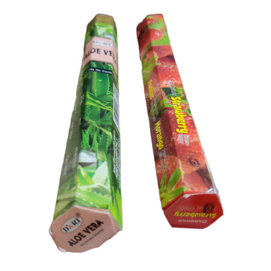 @ Dart Aloe Vera & Darshan Strawberry Incense Sticks For Home Prayer E331 SM173-60% OFF
