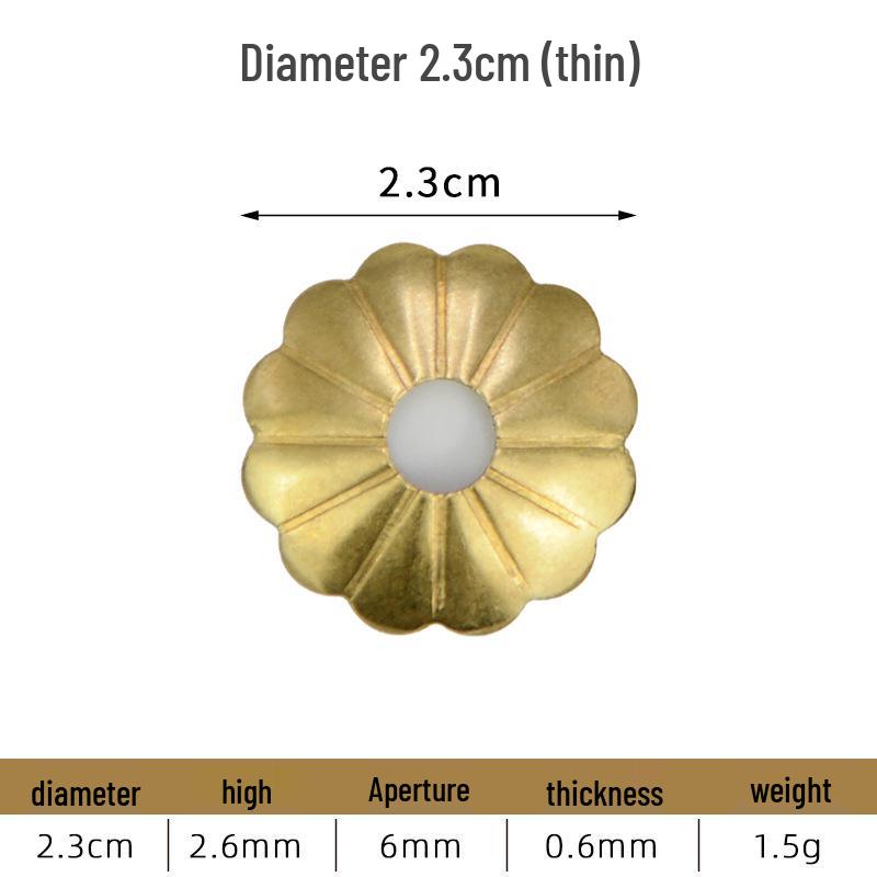 Vintage Brass Furniture Fittings: Antique Gasket, Flat Washer, Irregular Handle, and Base Plate Collection.