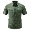 Men's Multi-Pocket Quick-Drying Breathable Workwear Shirt for Spring/Summer 2026