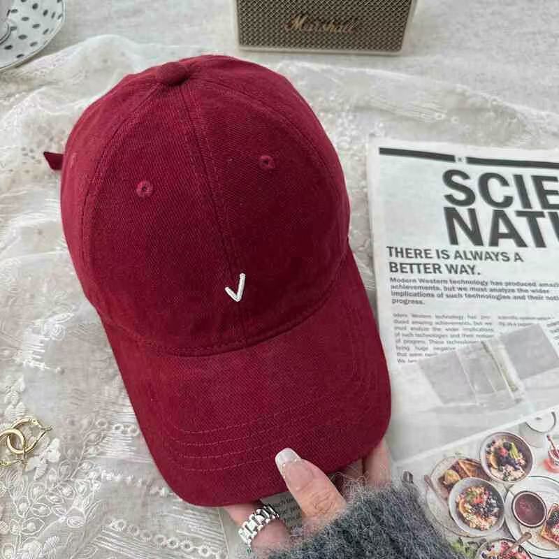 Cappellino da Baseball Classico in Cotone Ricamato con Ampia Visiera per Donna, Estivo, Casual