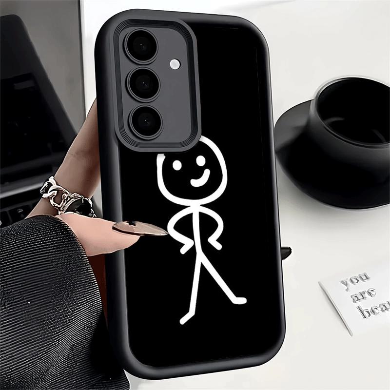 Phone Case for Samsung Galaxy A17 A16 A15 A14 A13 Funny Stickman Matchman A56 A36 A26 A55 A35 A25 A54 A34 A24 A53 A33 A23 A07 A0