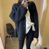 2026 Autumn/Winter Hong Kong Style Retro Knit Women's Cardigan - Soft, Cozy, Lazy Fit Sweater Coat for Spring/Autumn