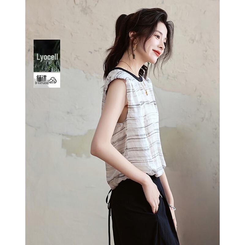 Demana Lyocell Lightweight Drawstring Shirt S