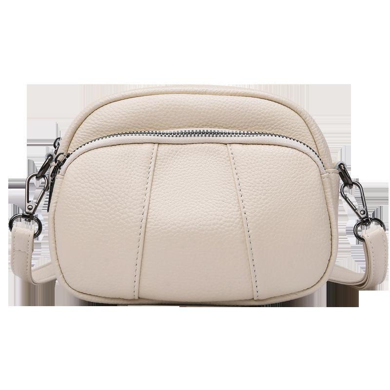 

Кожаная женская сумка 2025 дизайн ручной работы сумка через плечо повседневная маленькая квадратная сумка для поездок на работу косая сумка бежевый