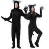 Game Themed Black Cat Costume For Adults With Polyester Fabric For Halloween Party Dress Up