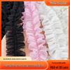 5cm White Chiffon Pleated Lace Trim for Doll Clothes & Lolita Hair Accessories