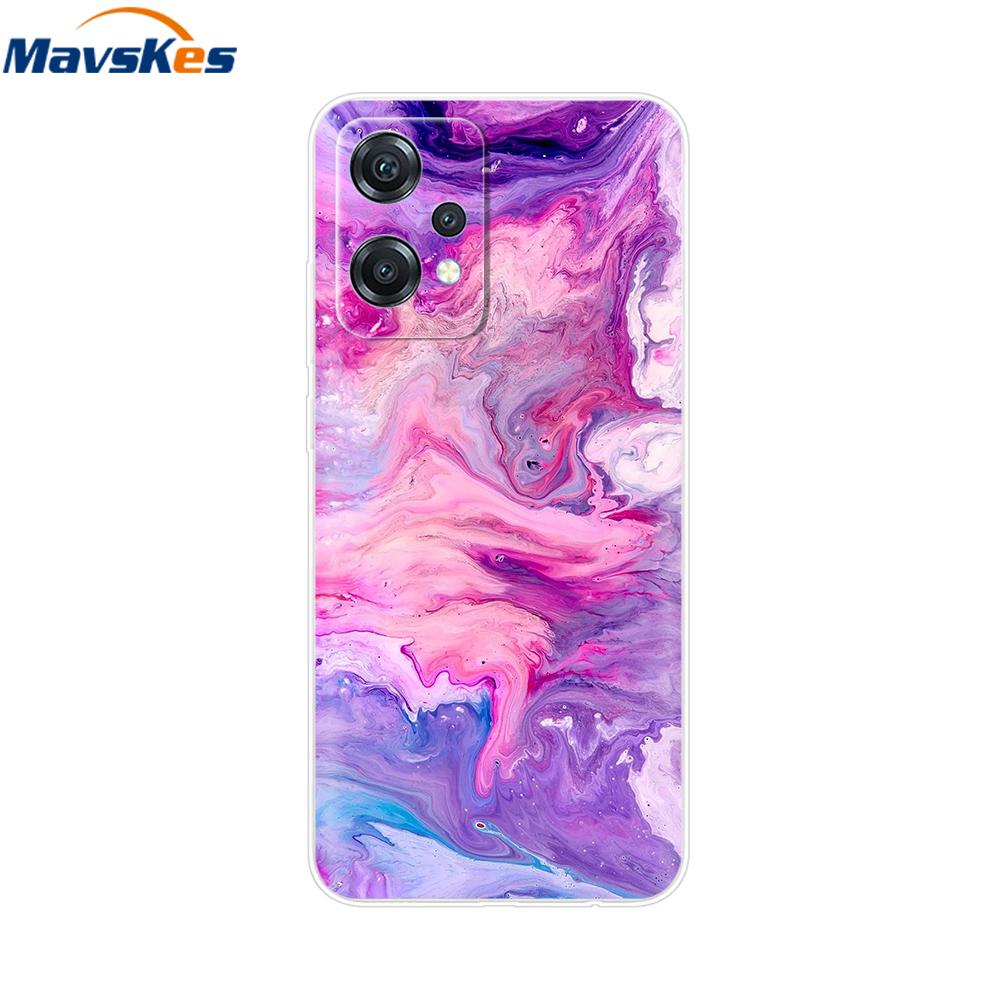 For OnePlus Nord CE 2 Lite 5G Case Cover for OnePlus Nord 2T Marble Transparent Soft Clear Silicone Phone Cases Funda Bumper