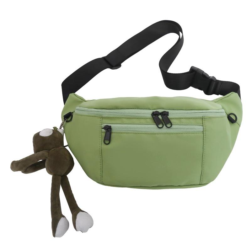 Men's and women's trendy sports and leisure bags 2025 spring new versatile shoulder messenger bags cycling chest bags fanny packs