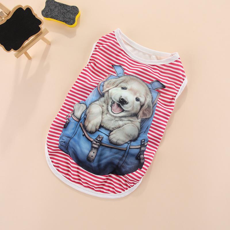 Thin Spring/Summer Pet Vest for Small Dogs & Cats - Fits French Bulldogs, Teddy Cats, and Bichons.