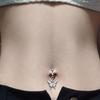 Easy to Wear Navel Clip No Piercing Belly Button Clamp Accessory Easy Clip On Belly Rings for Fashionable Outfits