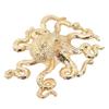 Single Hole Handle Brass Octopus Handle Home Furniture Long-Lasting Use Luxurious Gold Color Rust-Proof Stylish Design