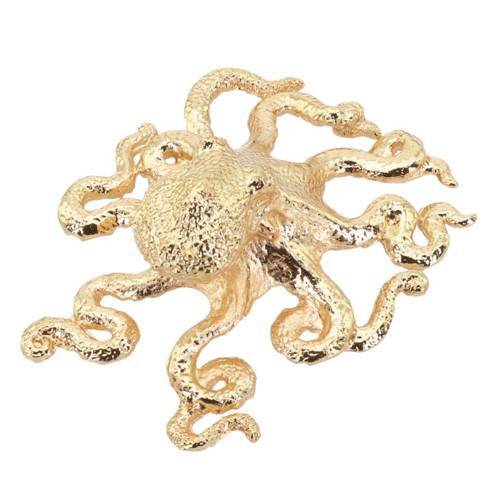 Single Hole Handle Brass Octopus Handle Home Furniture Long-Lasting Use Luxurious Gold Color Rust-Proof Stylish Design