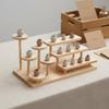 Wooden Display Rack Desktop Size Multi Level Shelf Wooden Riser Shelf Space Saving Home Storage Easy to Organize