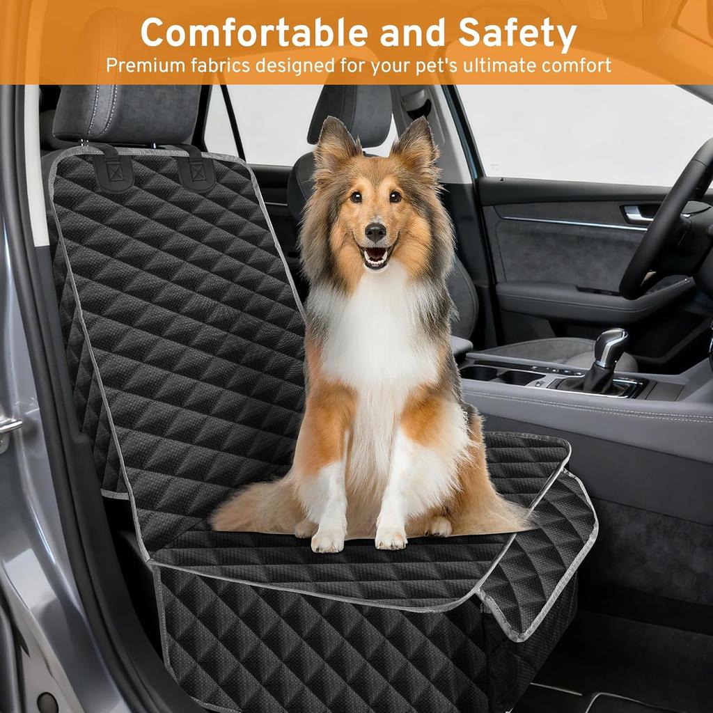 XHRING Dog Car Seat Cover Front Seat Dog Cover for Jeep Wrangler Gladiator Grand Cherokee 2000-2026 SUV Truck Accessories, Waterproof & Nonslip Front