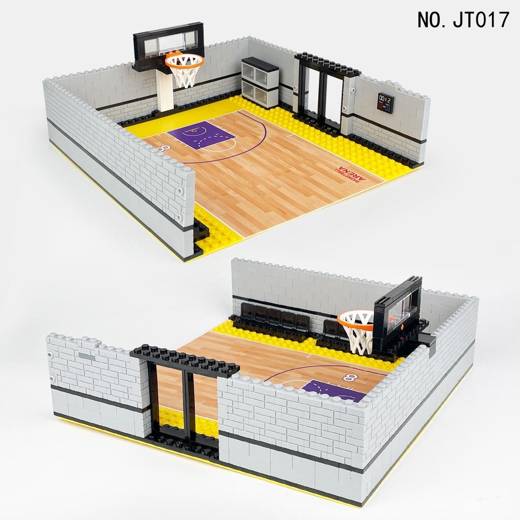 Basketball Scene Children's Small Particles Assembled Building Blocks Educational Toy Ball King Dominates DIY Boy Birthday Gift