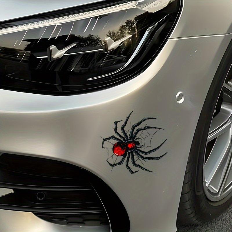 Funny Spider Motorcycle Stickers Waterproof Diy Motorbike Side Panels Fuel Tank Fairing Vinyl Decals Halloween Decoration