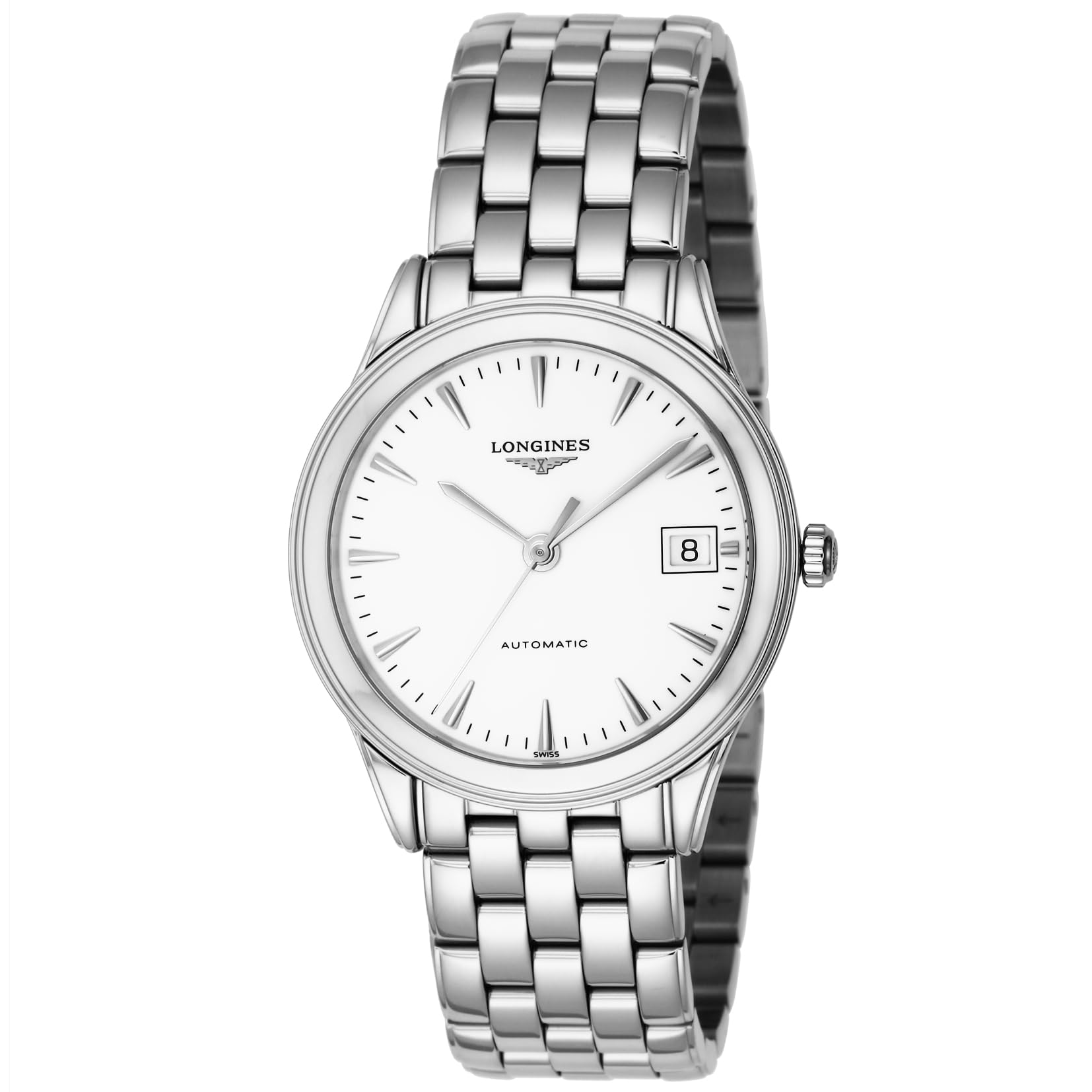 

Watch FLAGSHIP Flagship Automatic Winding Waterproof for Daily Use Sapphire Glass White Dial Stainless Steel Silver [Longines] Men s L4.774.4.12.6 білий