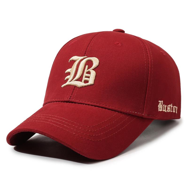 Hat Men S Three-Dimensional Embroidery Baseball Cap Outdoor Spring And Autumn American Couple Sun Hat Women S Casual Sun Hat Tide Adjustable красный