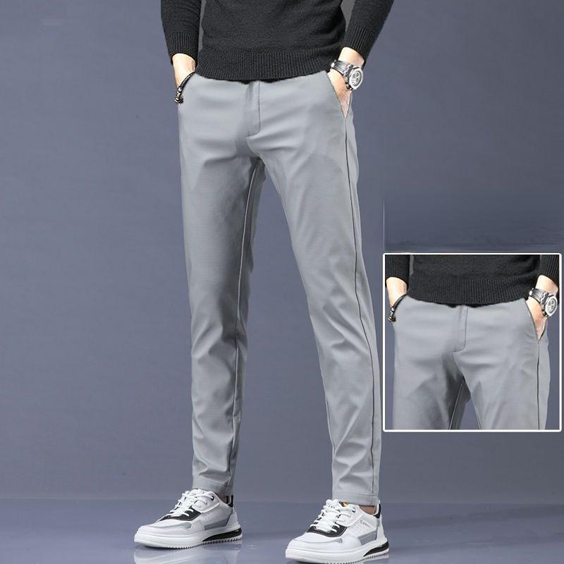 Luxus Gerade Business Casual Männer Hosen Hohe Qualität Designer Frühling Herbst Elegante Männliche Freizeit Lange Formale Hose