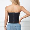 Slim Fit Strapless Sliming Vest Sleeveless Crop Tube Tops Fashion Women Corset  Ladies