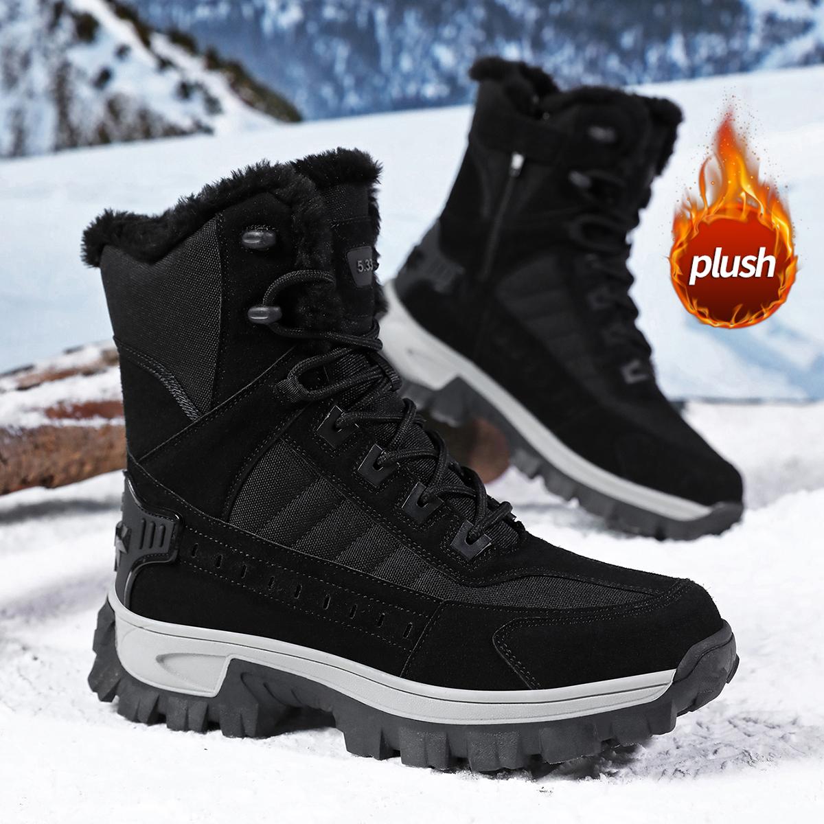 

TUINANLE Зимние ботинки Плюшевые теплые ботильоны для женщин Зимняя обувь Женские хлопковые ботинки Ботильоны Мужские 40