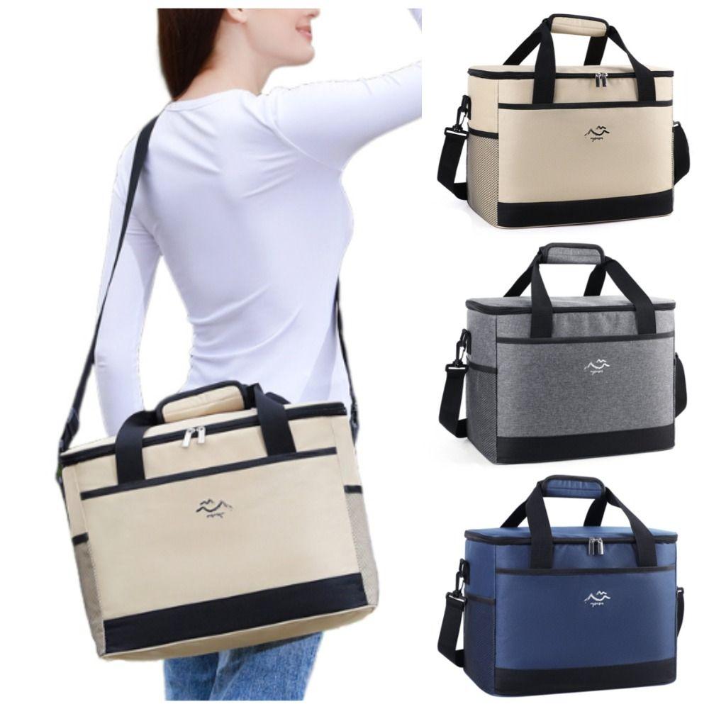 Waterproof Picnic Bag Large Capacity Insulated Tote Bag Food Storage Cooler Bag  Food Delivery